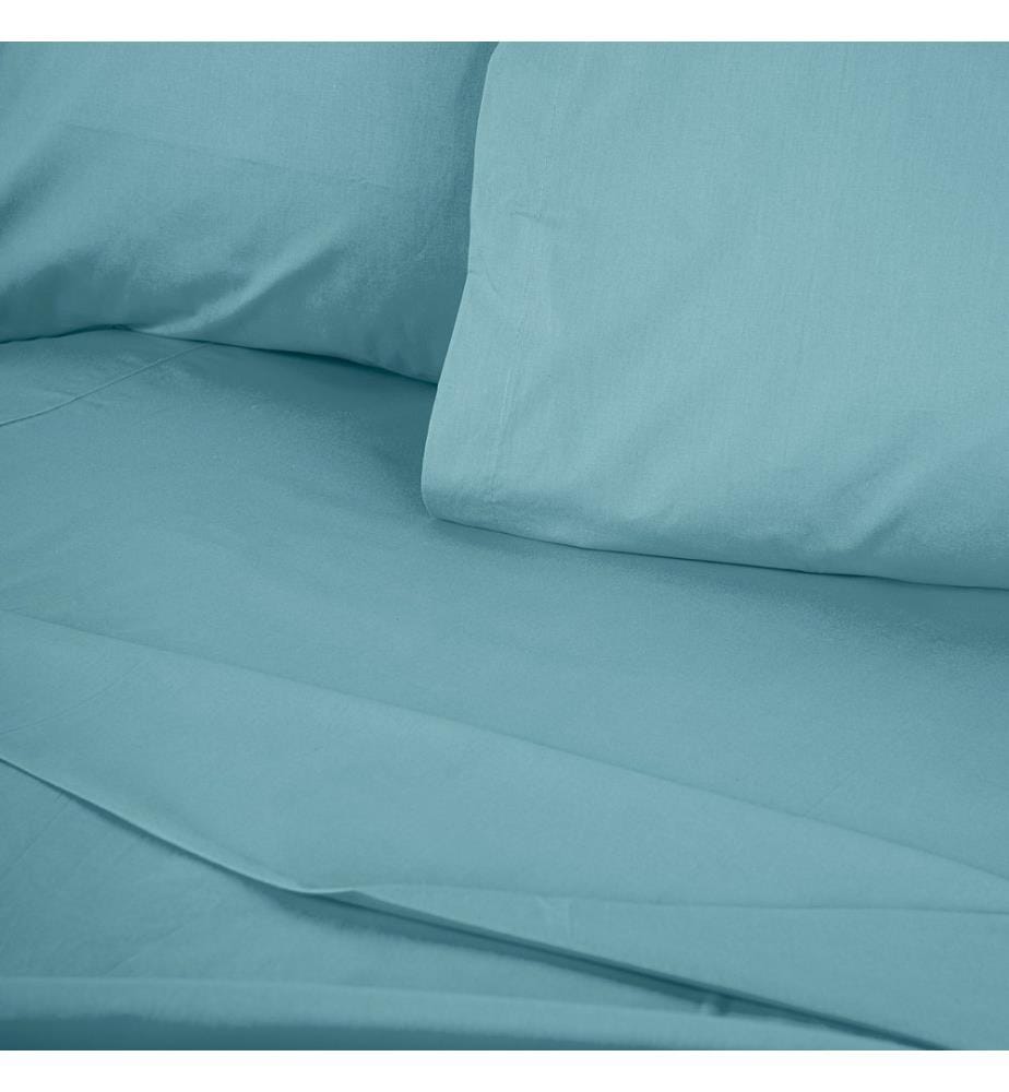 Housse de couette simple Ranforce, menthe, 100 % COTON RANFORCE