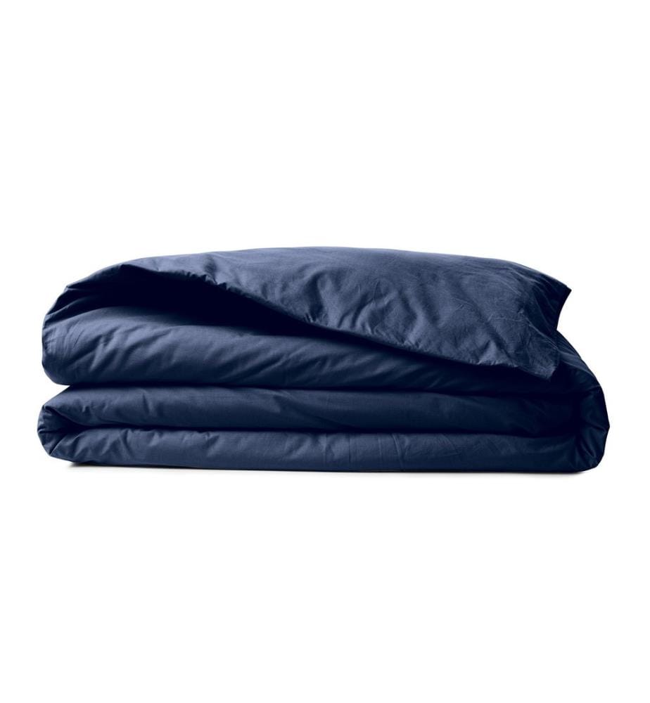 Housse de couette simple Ranforce, bleu foncé, 100 % COTON RANFORCE
