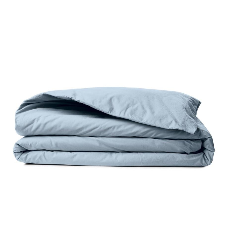 Housse de couette simple Ranforce, bleu, 100 % COTON RANFORCE