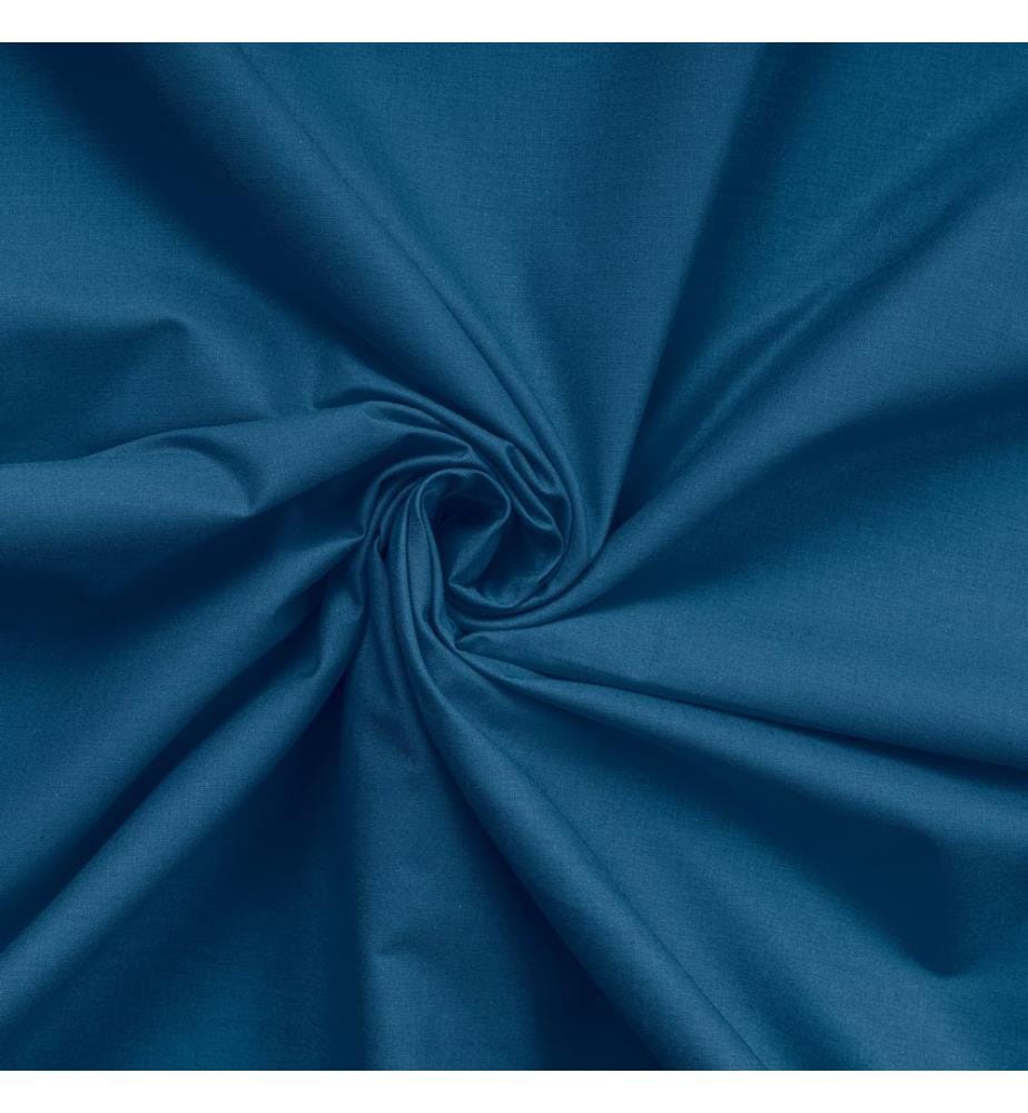 Ensemble de taies d'oreiller Oxford, 2 pièces, bleu pétrole, 100 % COTON RANFORCE