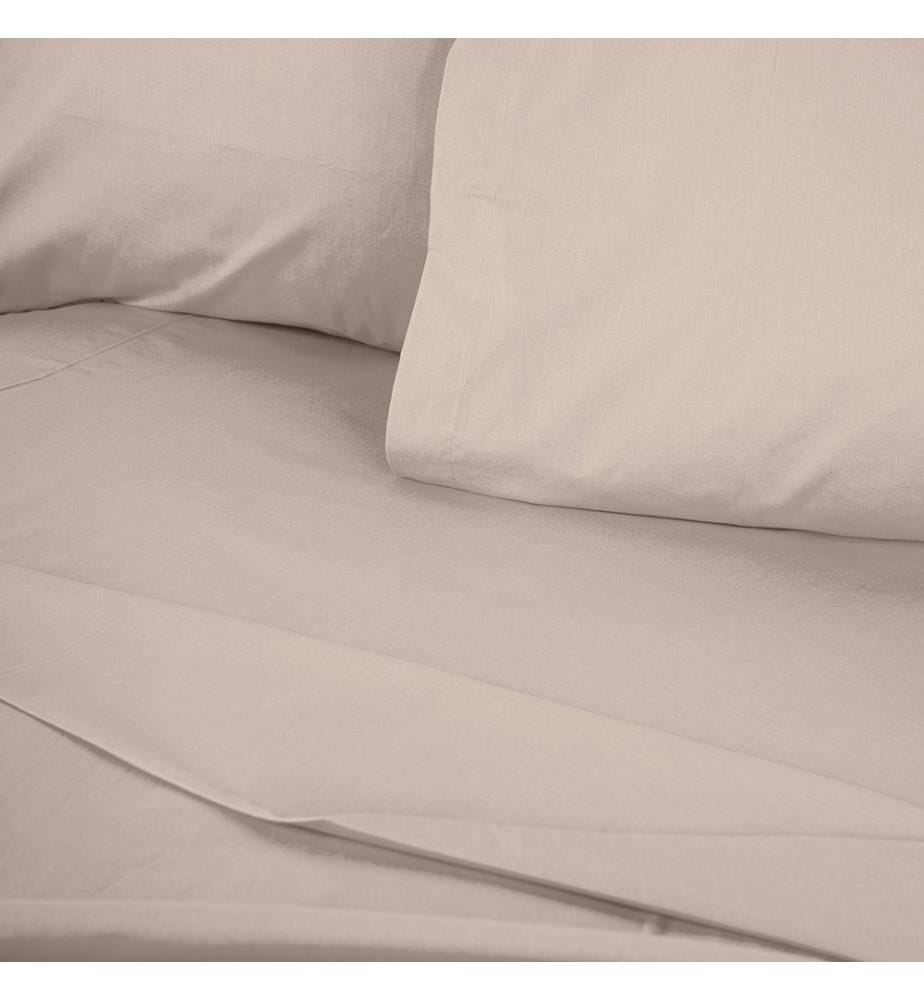 Housse de couette Ranforce Super King, beige, 100 % COTON RANFORCE