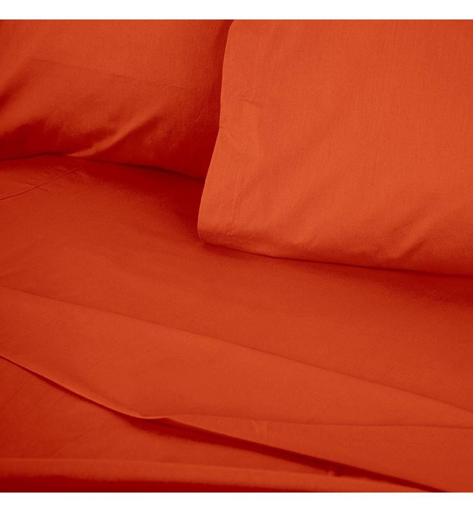 Drap-housse Ranforce Super King, cannelle, 100 % COTON RANFORCE