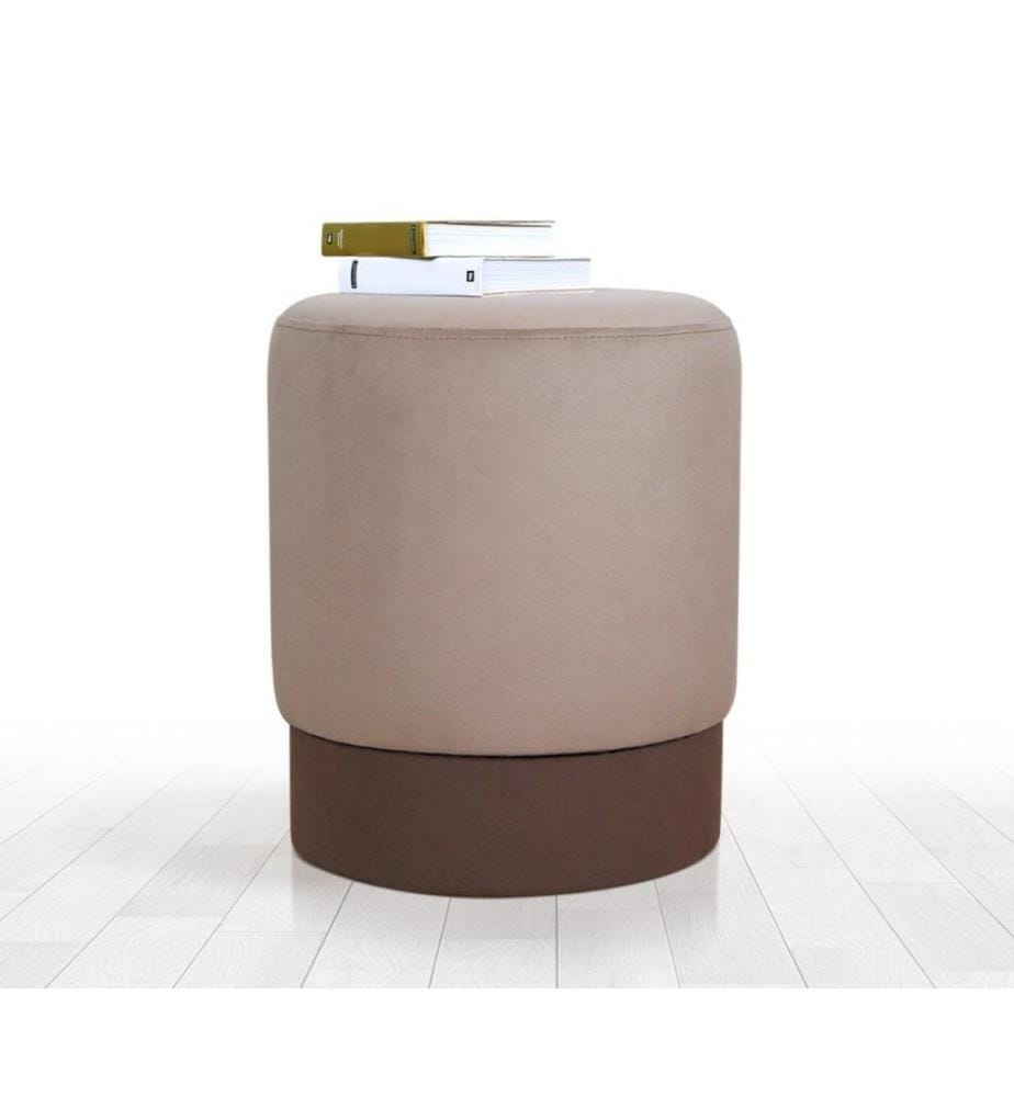Pouf, Caffè, 50% Cotone / 50% Velluto