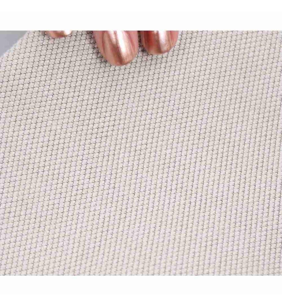 Sitzpuff, Creme, 50 % Baumwolle / 50 % Leinen