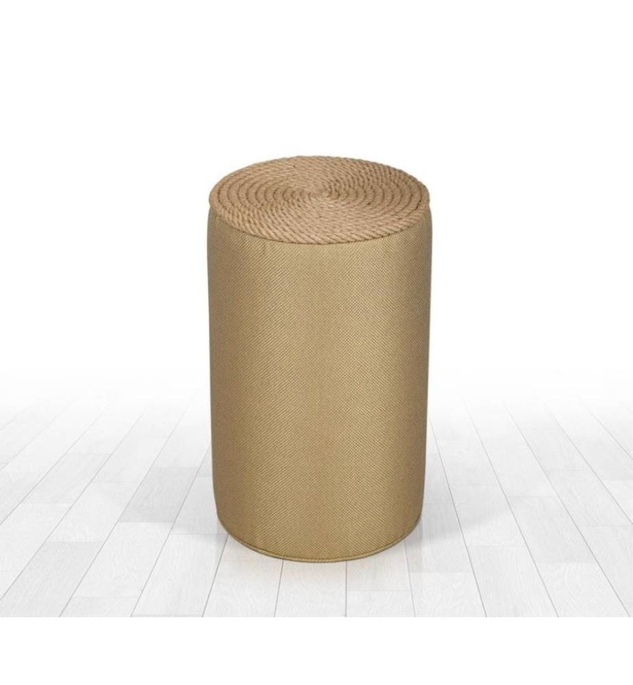 Pouf, Oro, 50% Cotone / 50% Lino