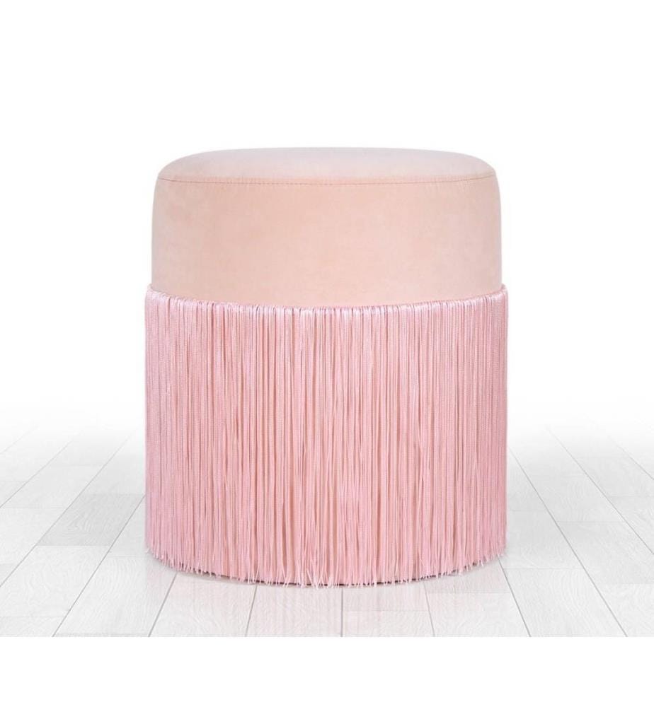 Pouf, Rosa, Velluto