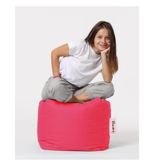 Gartenhocker, rosa, aus recyceltem Styropor hoher Dichte, Polyestergewebe