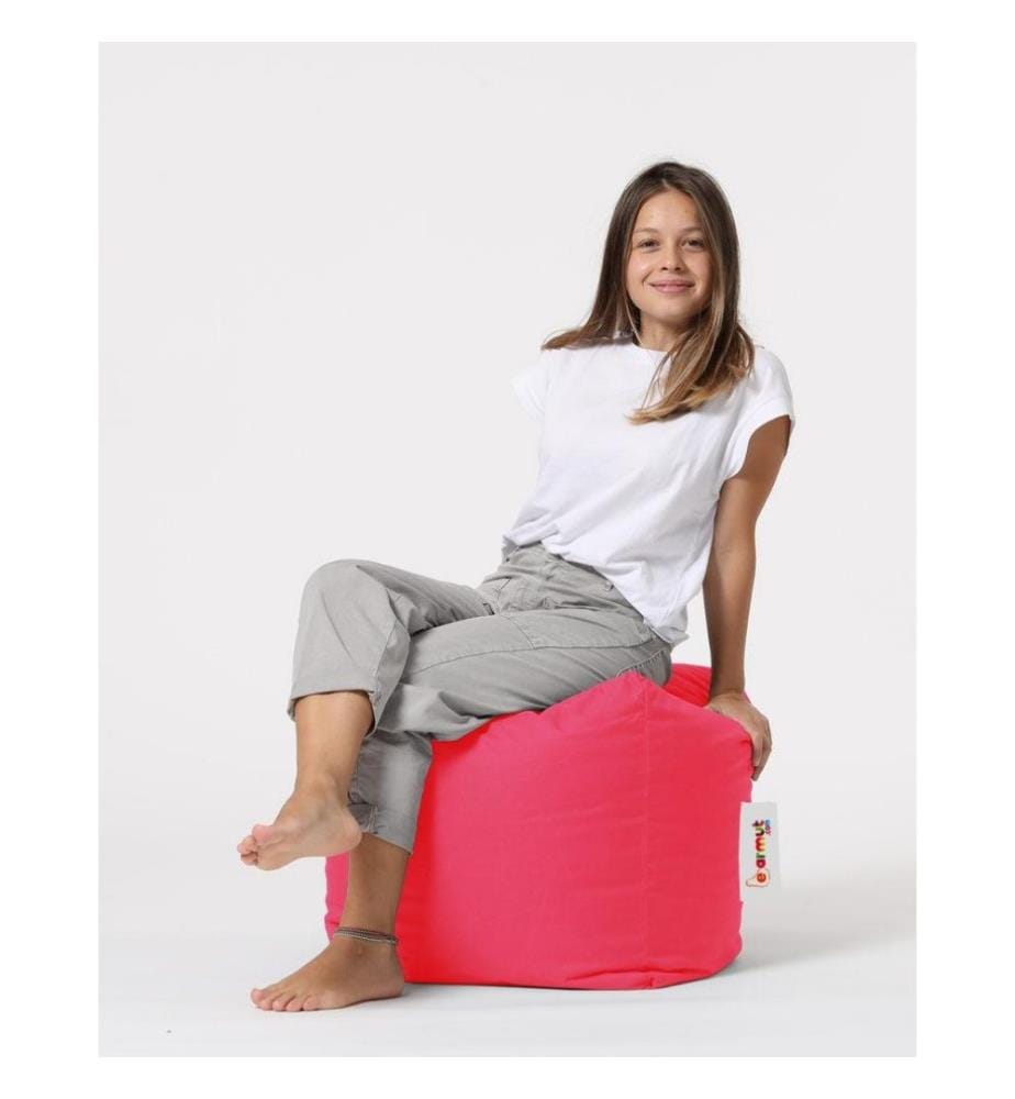Gartenhocker, rosa, aus recyceltem Styropor hoher Dichte, Polyestergewebe