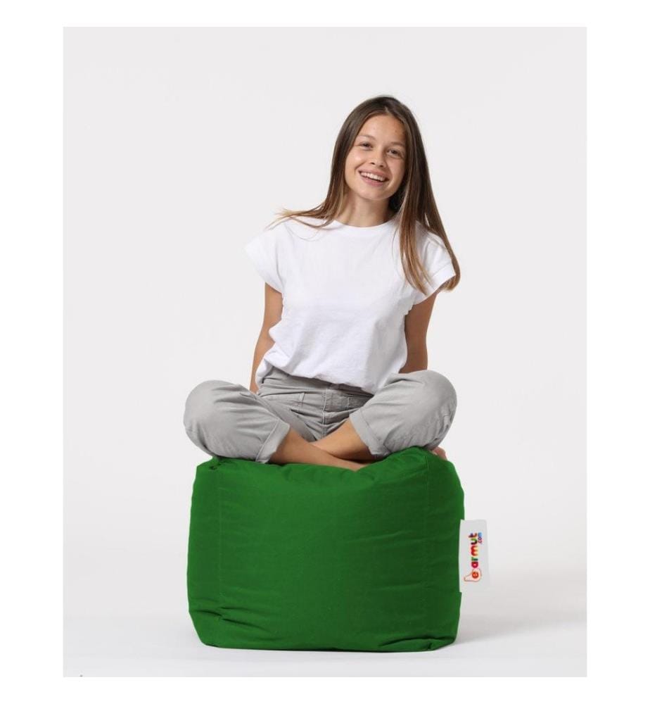 Gartenhocker, grün, aus recyceltem Styropor hoher Dichte, Polyestergewebe