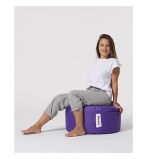 Gartenhocker, lila, aus recyceltem Styropor hoher Dichte, Polyestergewebe