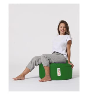 Gartenhocker, grün, aus recyceltem Styropor hoher Dichte, Polyestergewebe