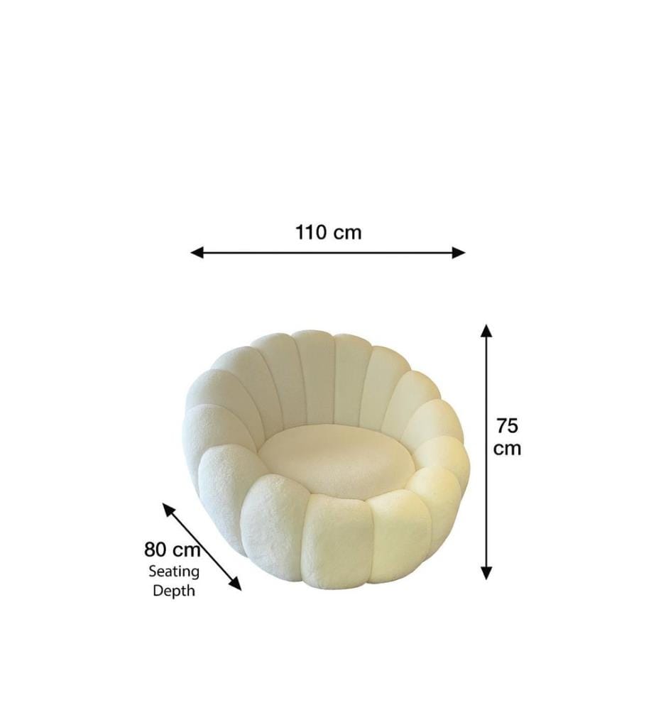 Wing Chair, White, Frame: HORNBEAM / MDF