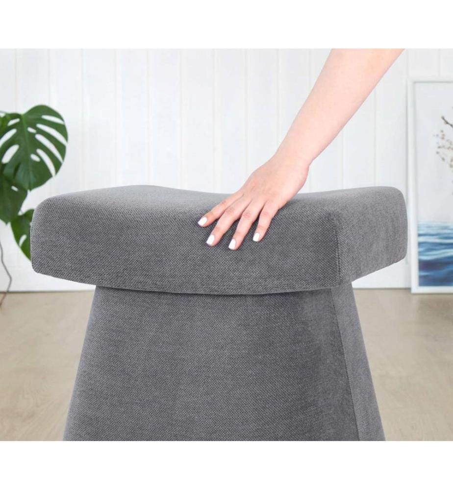 Pouf, Grigio, 100% Cotone