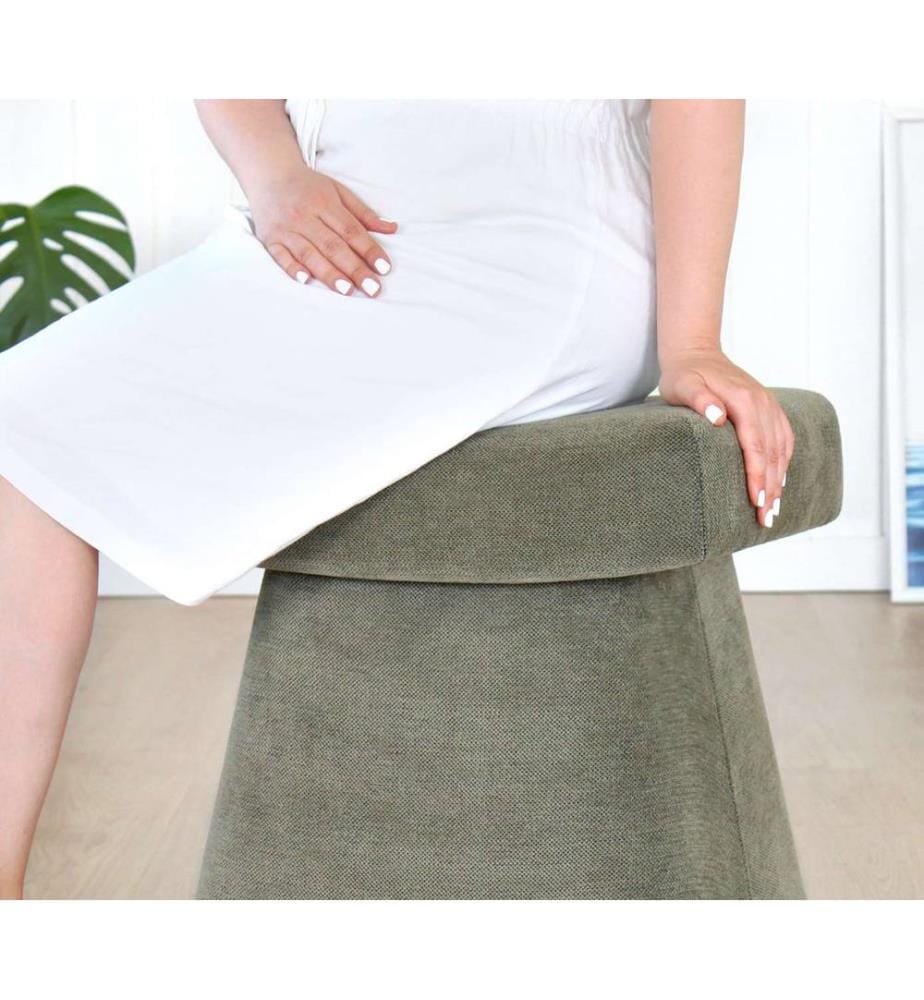 Pouf, Vert, 100% COTON