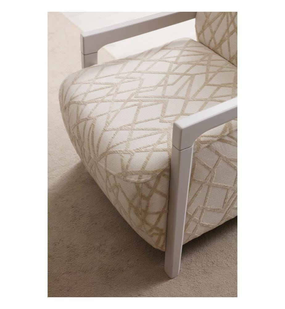Wing Chair, Cream, Light Beige, Frame : 100% HORNBEAM