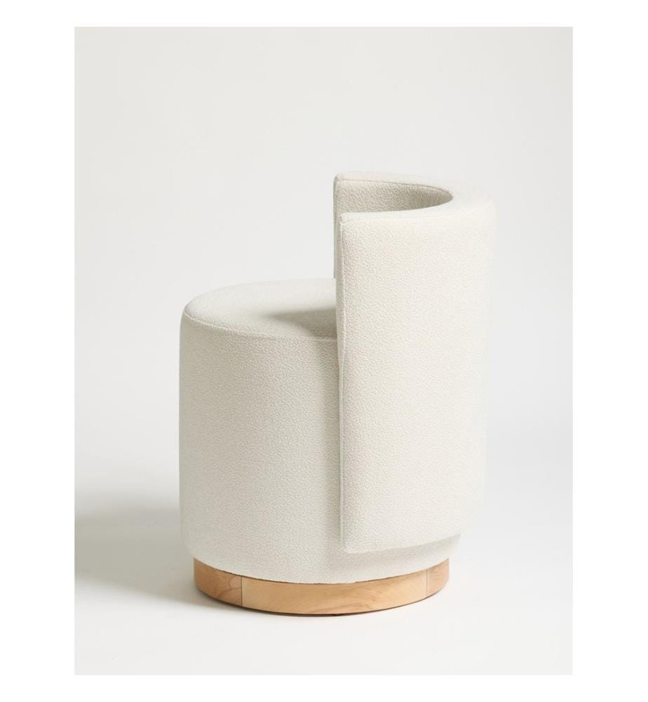 Tuffet, Cream, Frame: 100% BEECH WOOD