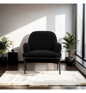 Chaise à oreilles, noir, 100% PLYWOOD