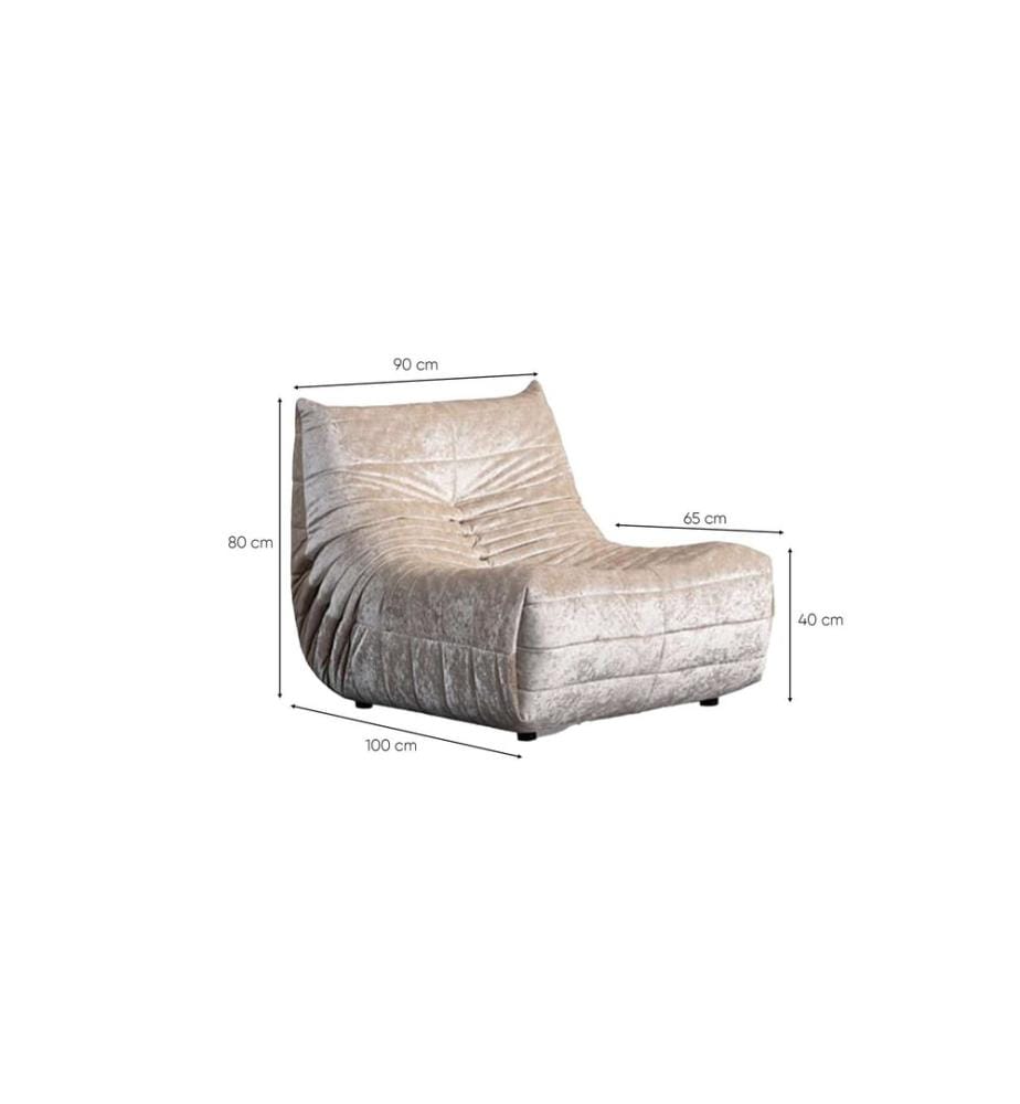 Wing Chair, Crème, 0 POLYESTER