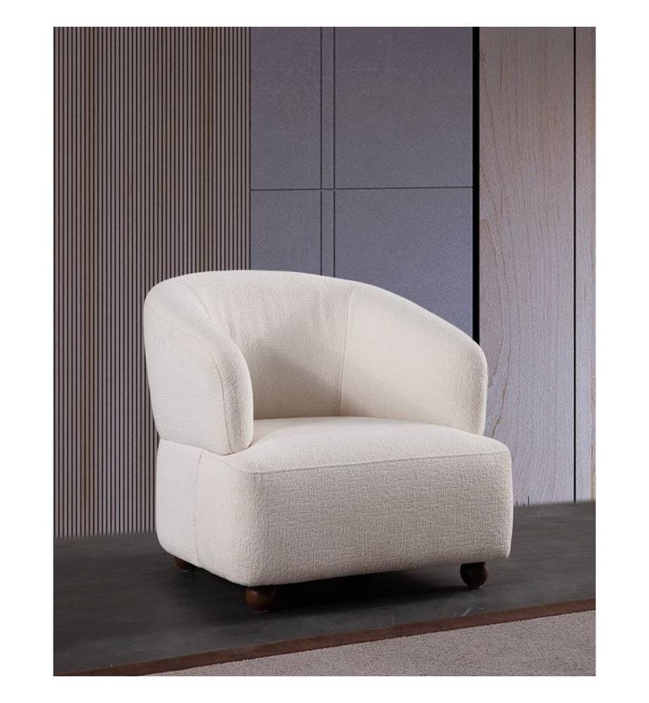 Wing Chair, blanc, châssis : BOIS / AGGLOMÉRÉ