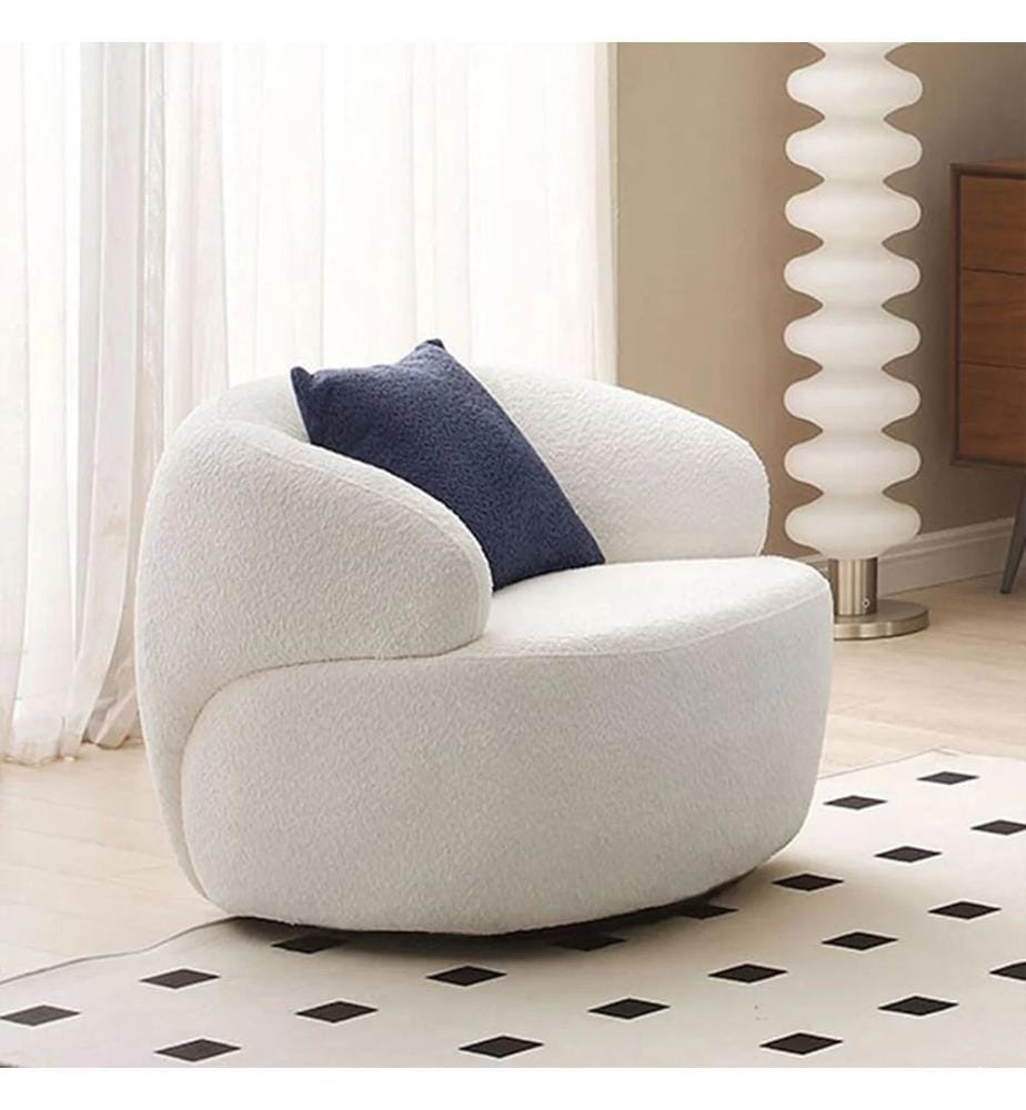 Wing Chair, White, Frame: 70% HORNBEAM / 30% MELAMINE COATED CHIPBOARD