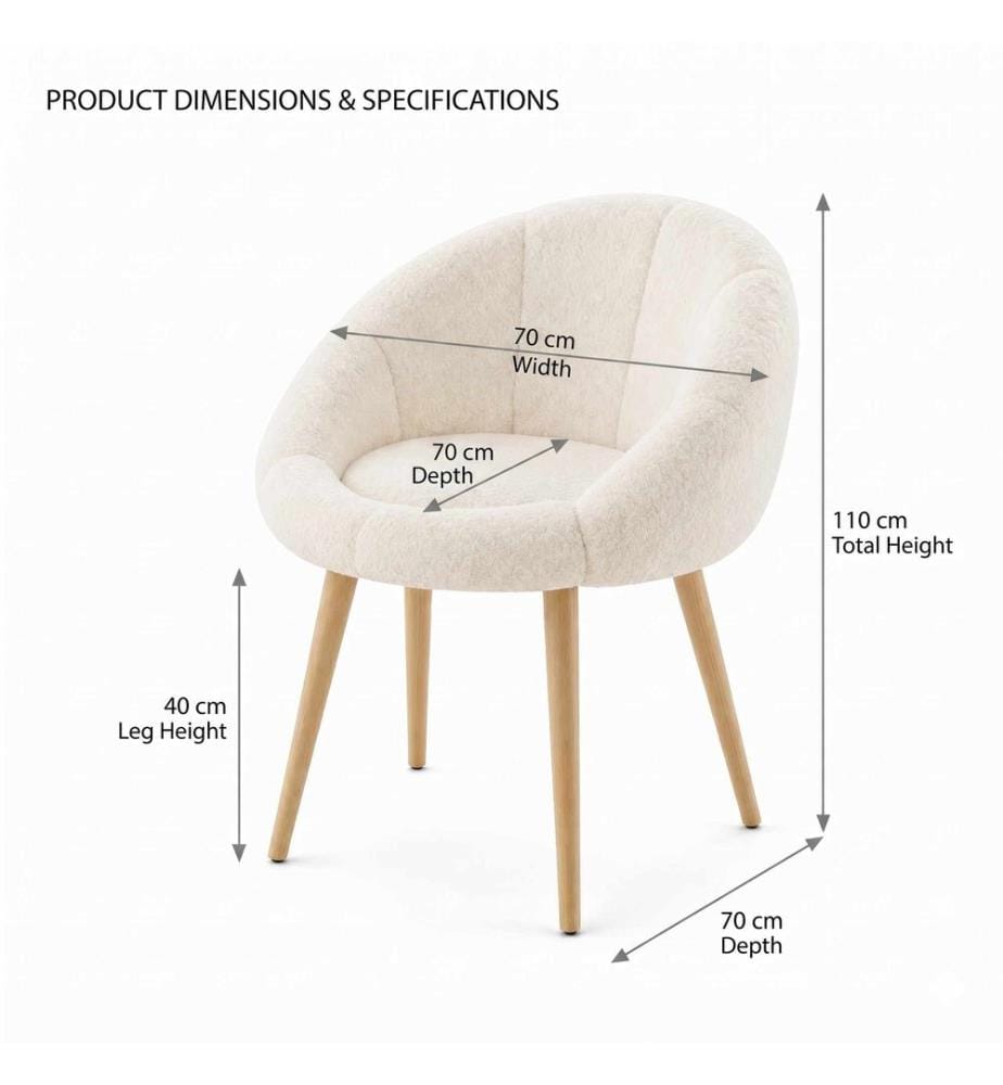 Fauteuil à oreilles, panneau de particules 100 % mélaminé, blanc, noyer