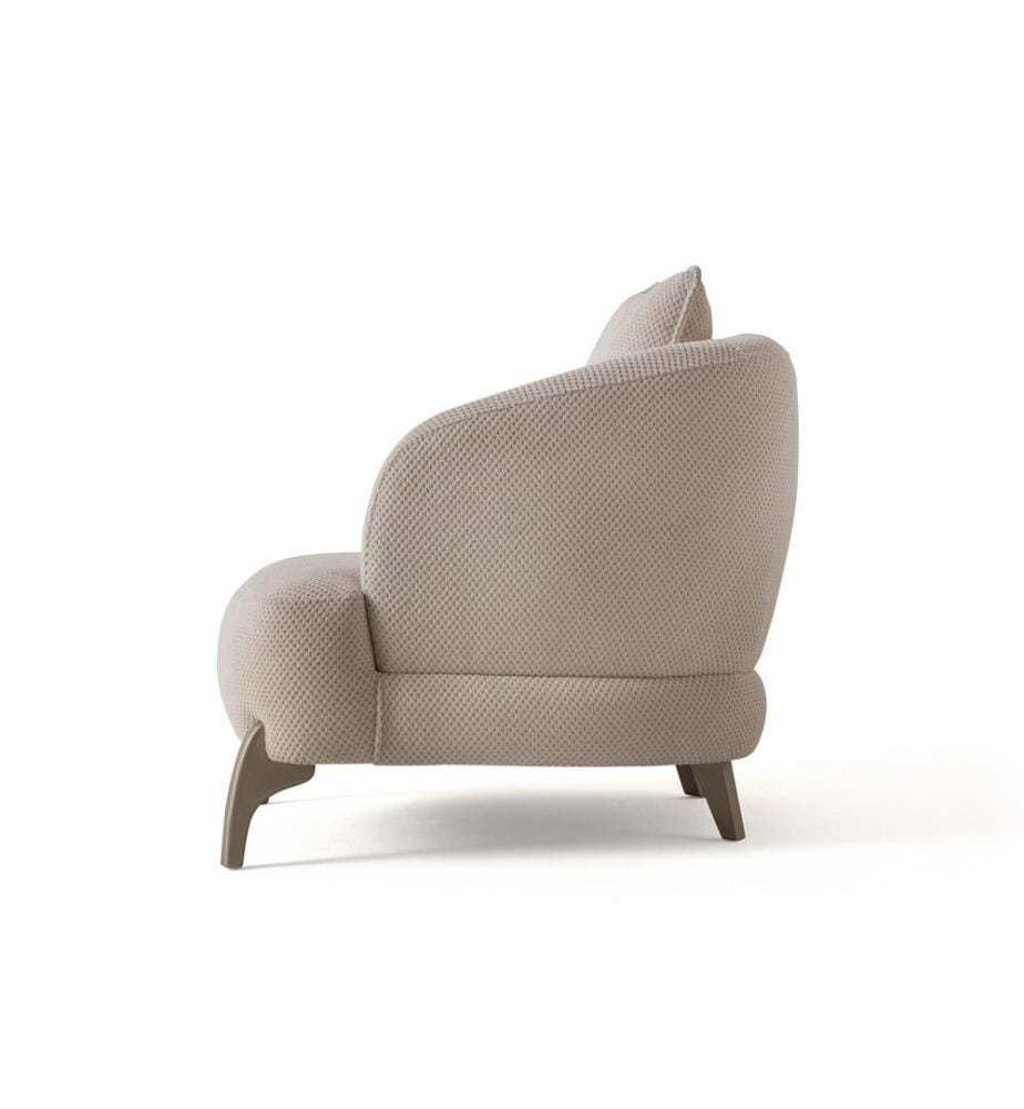 Fauteuil à oreilles, 70 % corne / 30 % aggloméré mélaminé, beige