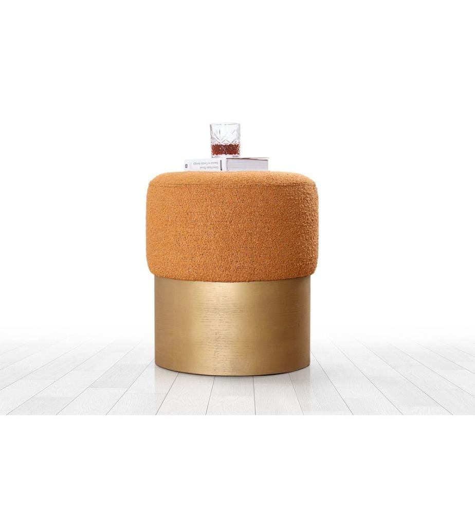 Pouf, 100 % BAUMWOLLE, Zimt
