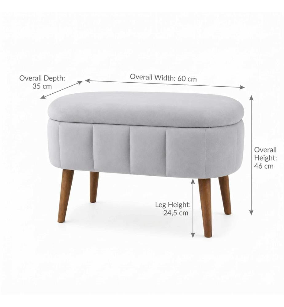 Pouf, panneau de particules 100 % mélaminé, gris