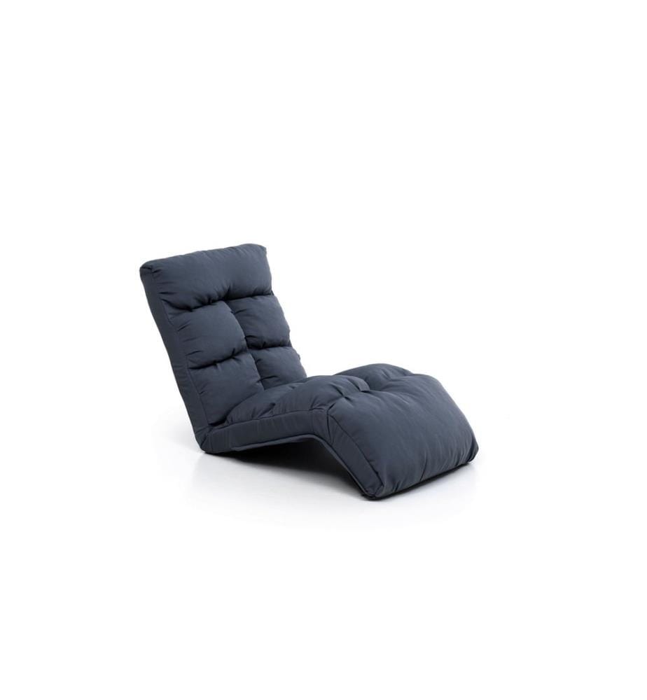 Fauteuil à bascule de jardin, 100 % MÉTAL, anthracite