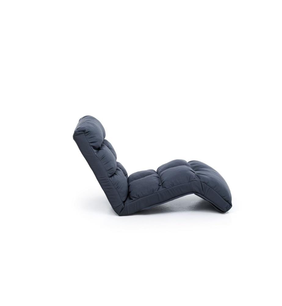 Fauteuil à bascule de jardin, 100 % MÉTAL, anthracite