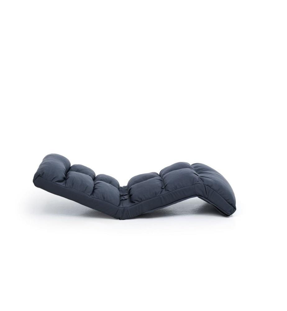 Fauteuil à bascule de jardin, 100 % MÉTAL, anthracite