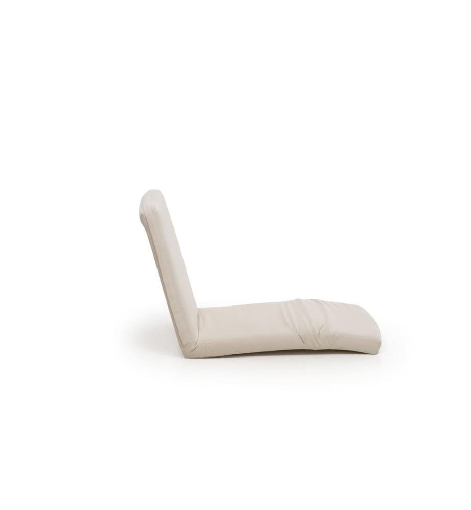 Fauteuil à bascule de jardin, 100 % métal, beige