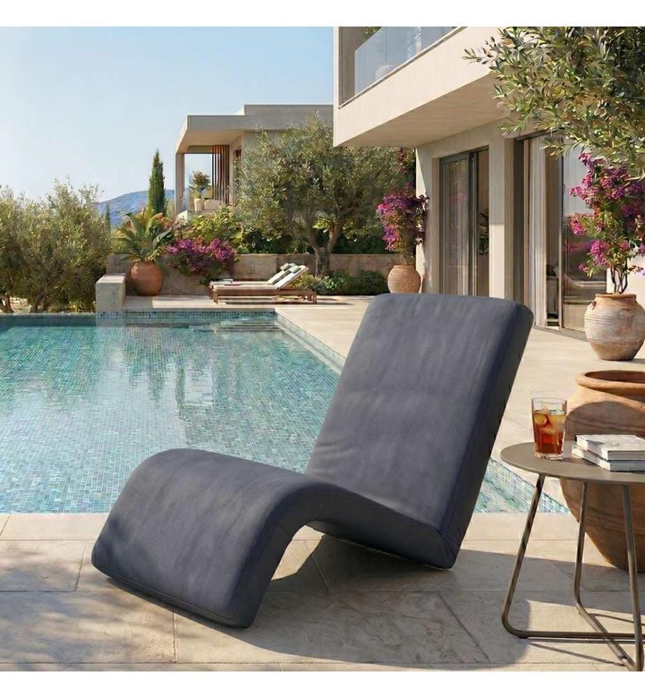 Fauteuil à bascule de jardin, 100 % MÉTAL, anthracite