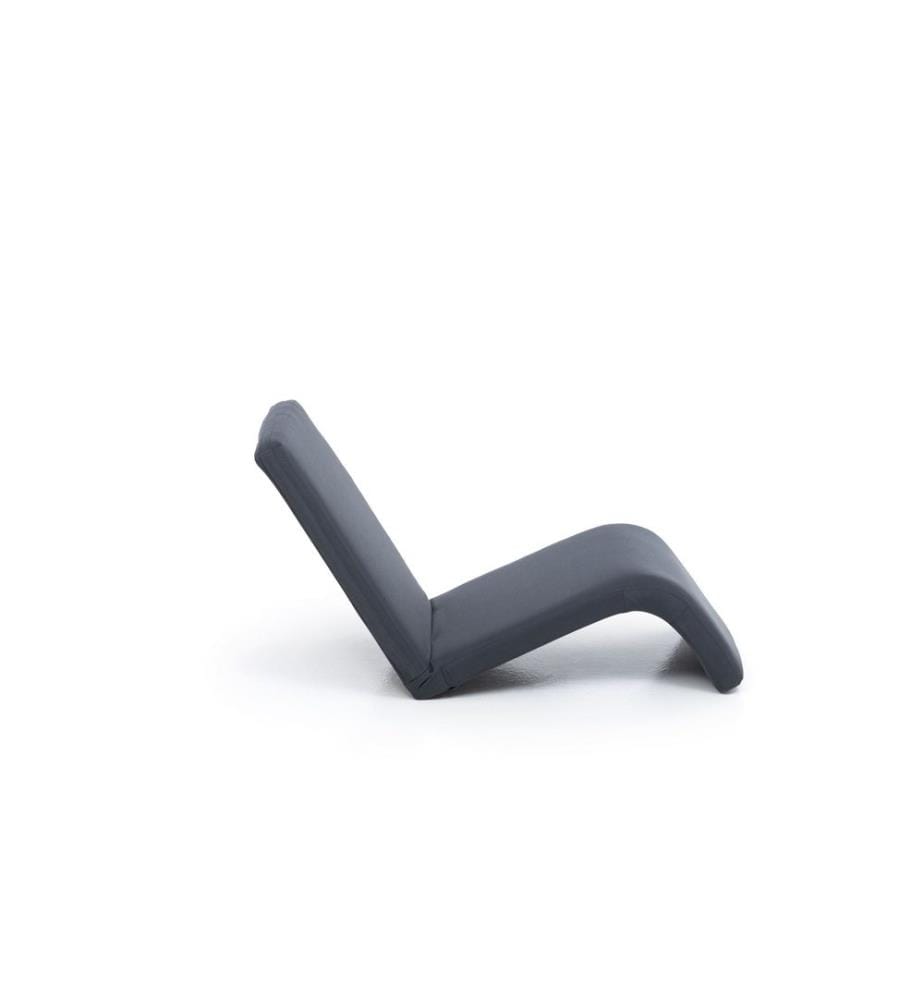 Fauteuil à bascule de jardin, 100 % MÉTAL, anthracite