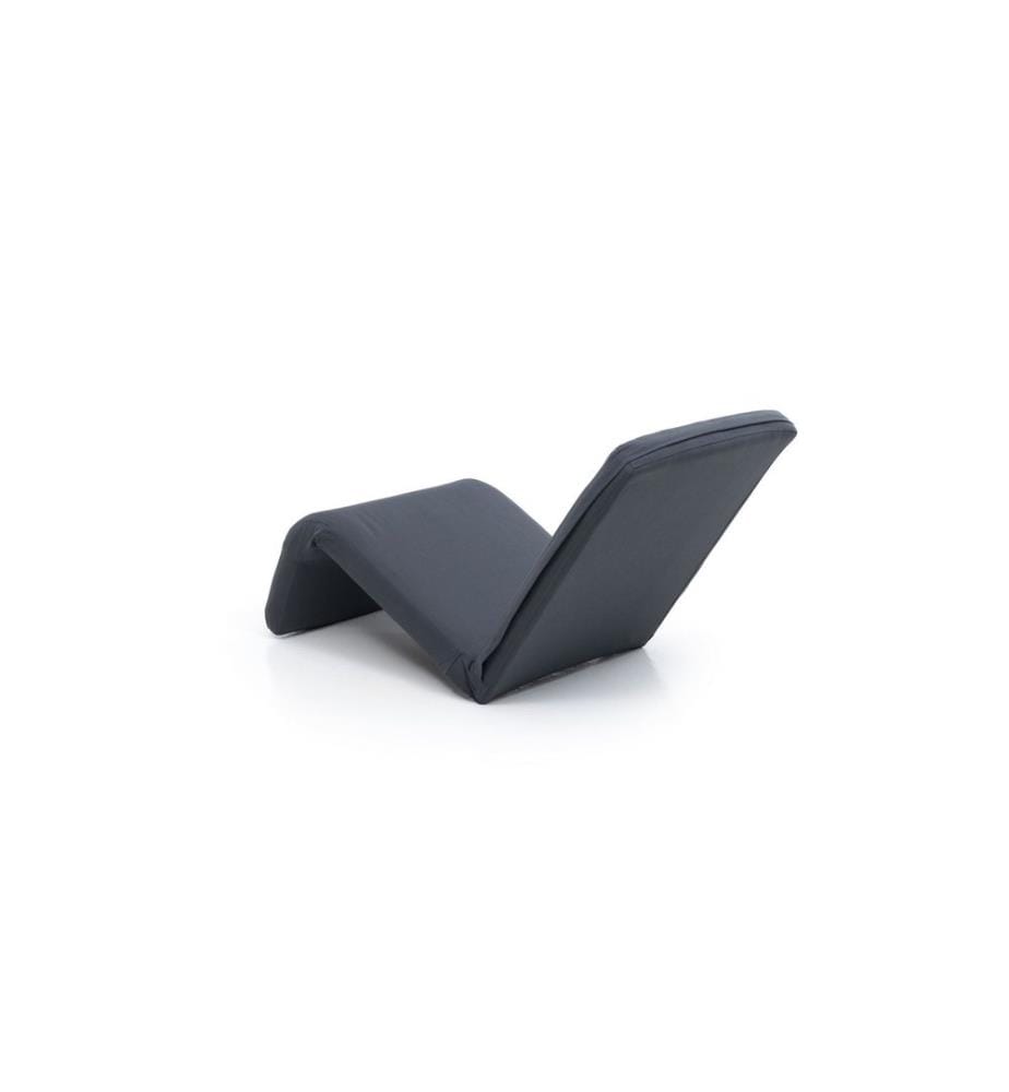 Fauteuil à bascule de jardin, 100 % MÉTAL, anthracite