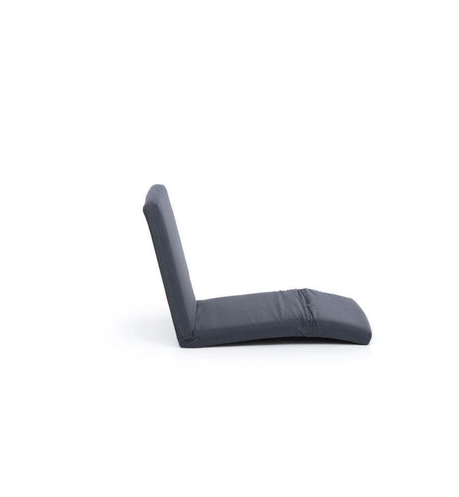 Fauteuil à bascule de jardin, 100 % MÉTAL, anthracite