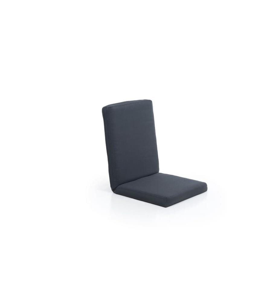 Fauteuil à bascule de jardin, 100 % MÉTAL, anthracite