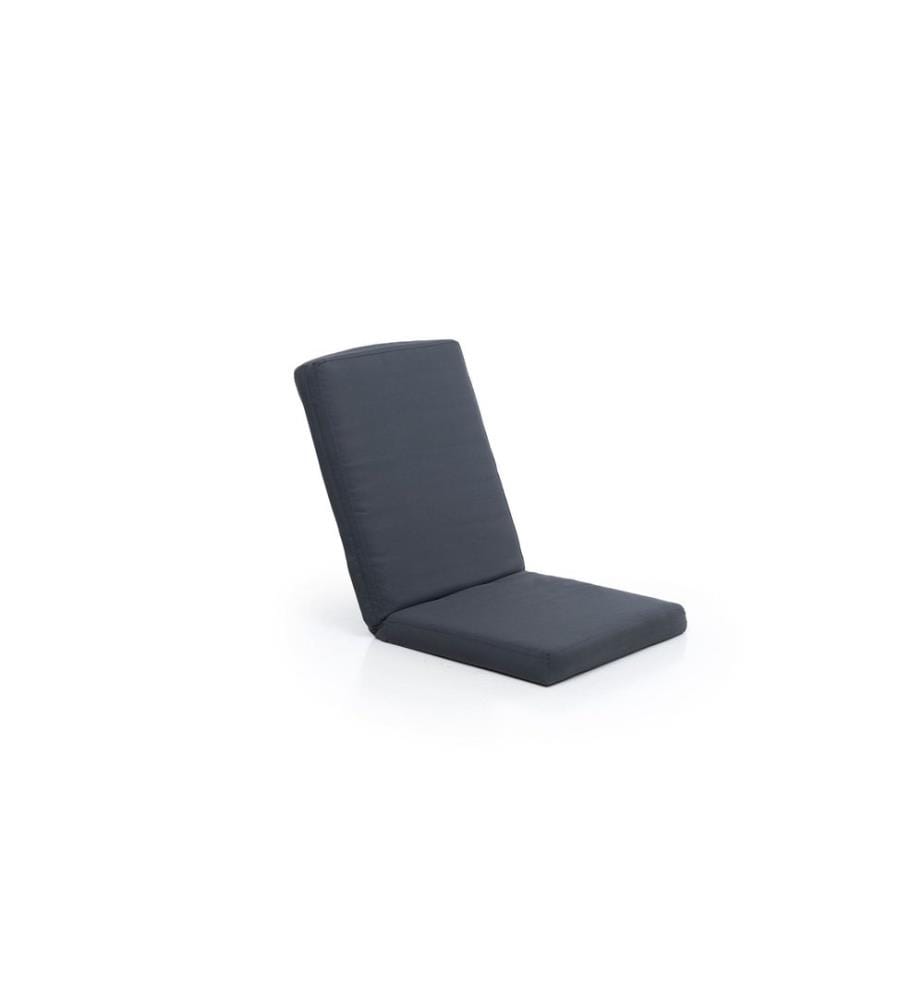 Fauteuil à bascule de jardin, 100 % MÉTAL, anthracite