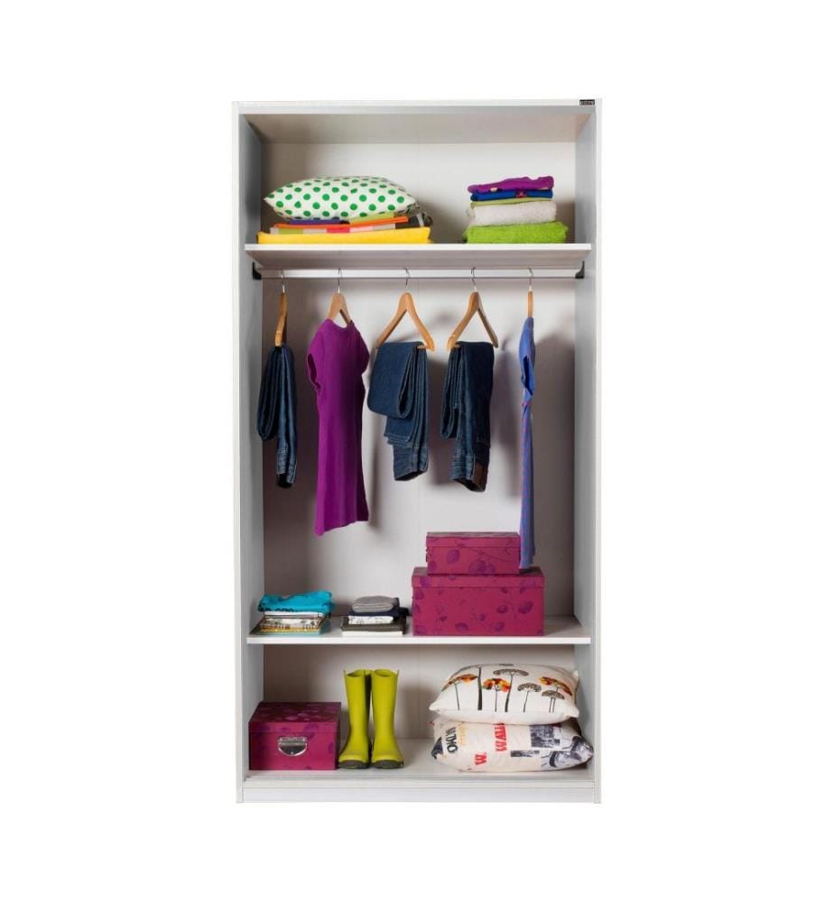 Wardrobe, White, Melamine Coated Particle Board