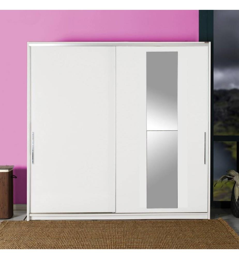 Armoire, blanc, panneau de particules mélaminé