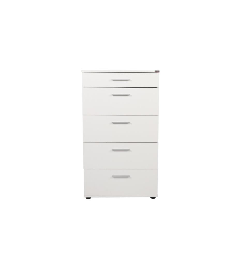 Commode, blanc, panneau de particules mélaminé