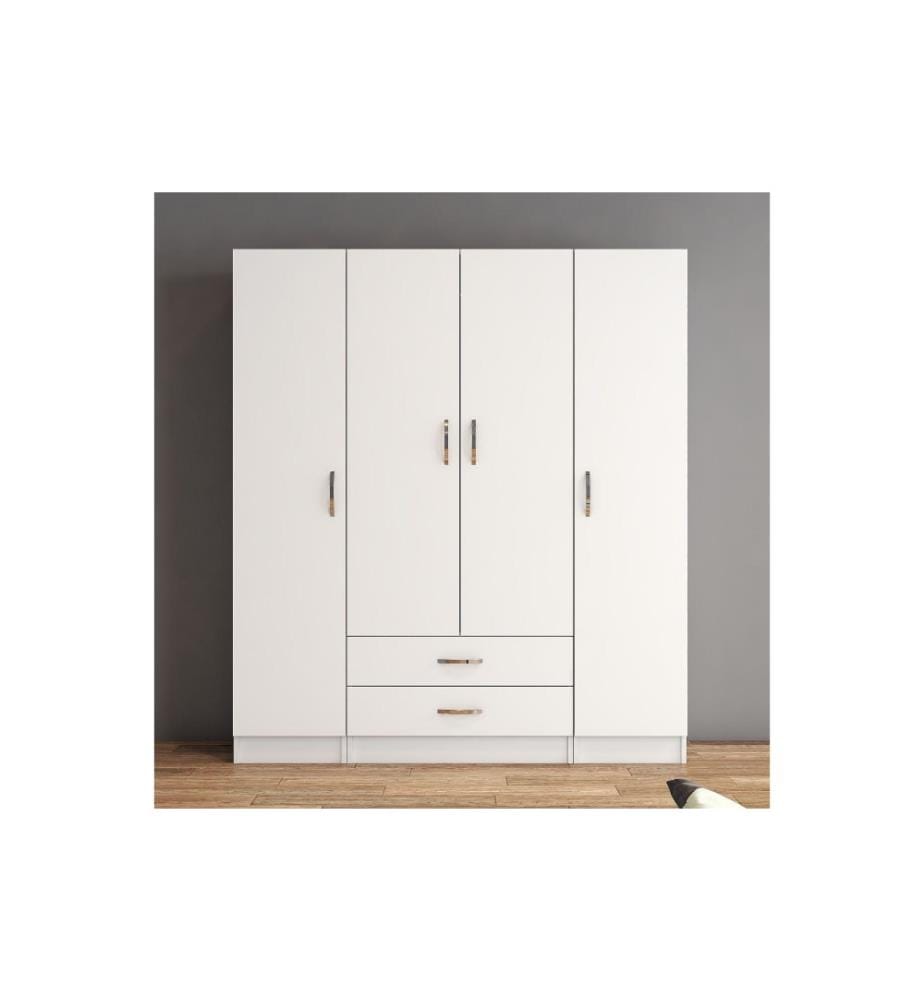 Armoire, blanc, panneau de particules mélaminé