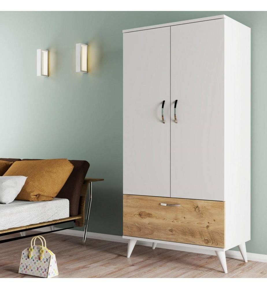 Armoire, pin blanc de l'Atlantique, panneau de particules mélaminé