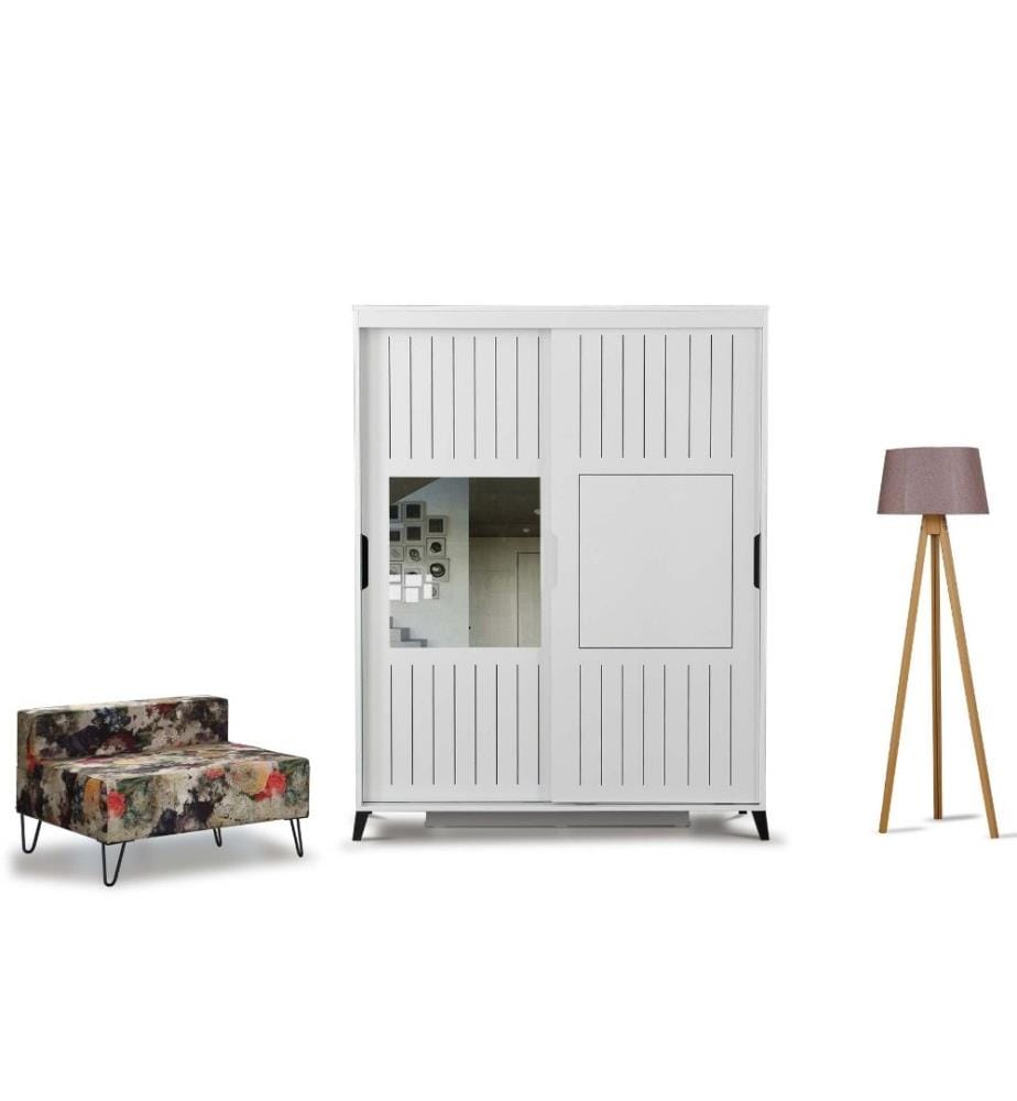 Wardrobe, White, Melamine Coated Particle Board