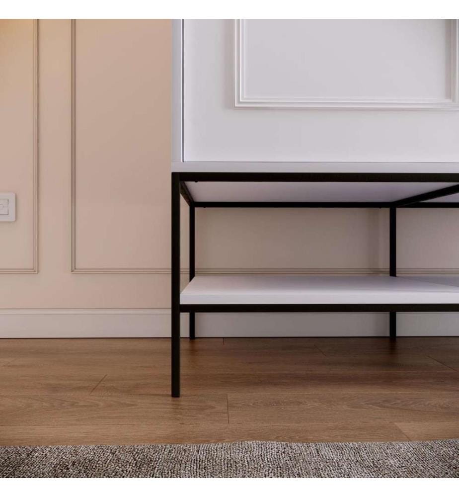 Armoire, blanc, panneau de particules mélaminé