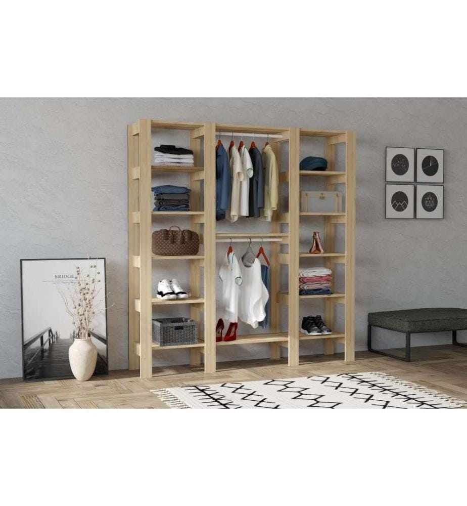 Kleiderschrank, Sapphire, Melaminbeschichtete Spanplatte