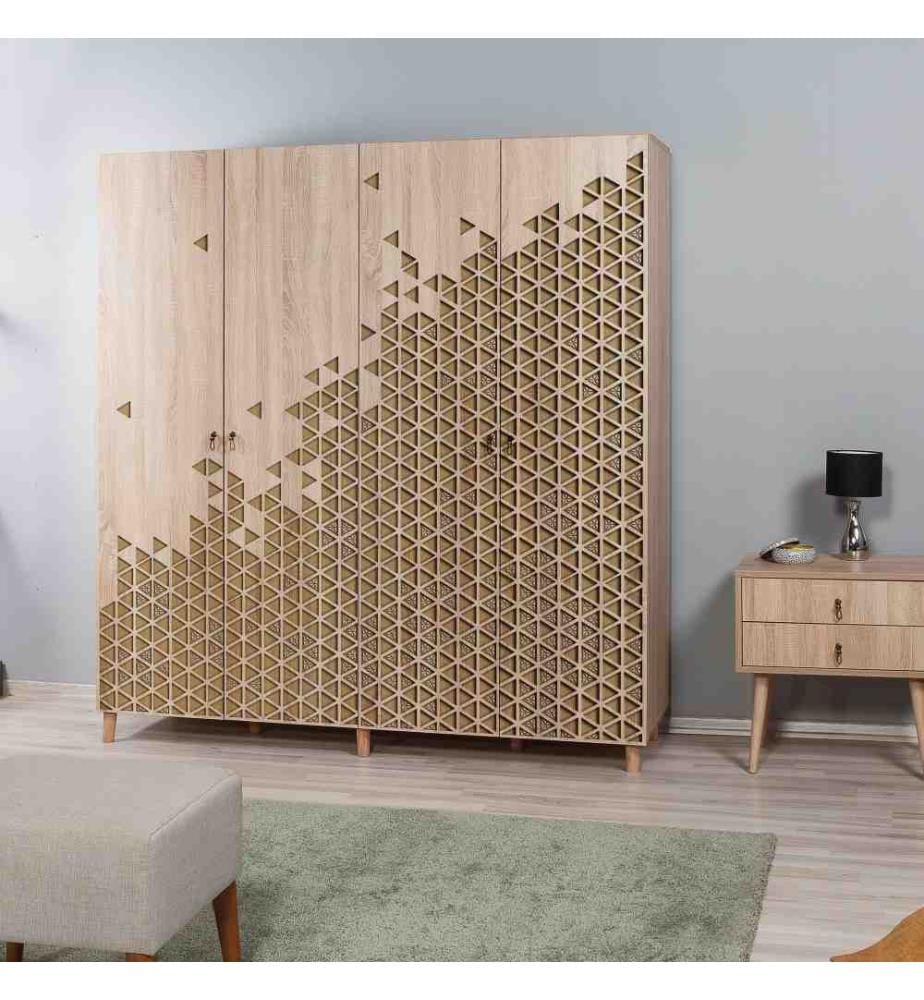 Armoire, chêne Sonoma, panneau de particules mélaminé