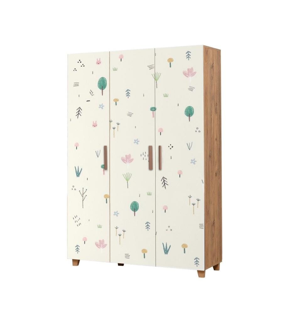 Armoire, Pin Atlantique Blanc, Panneau de particules mélaminé
