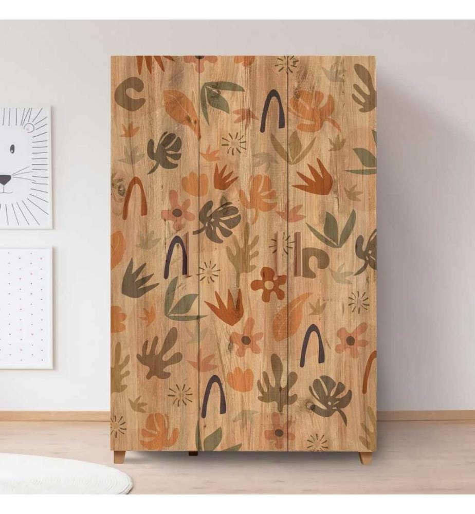 Armoire, pin atlantique, panneau de particules mélaminé