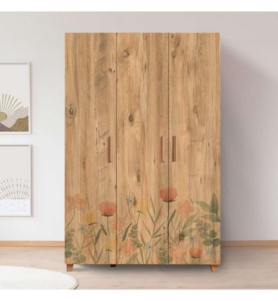 Armoire, pin atlantique, panneau de particules mélaminé